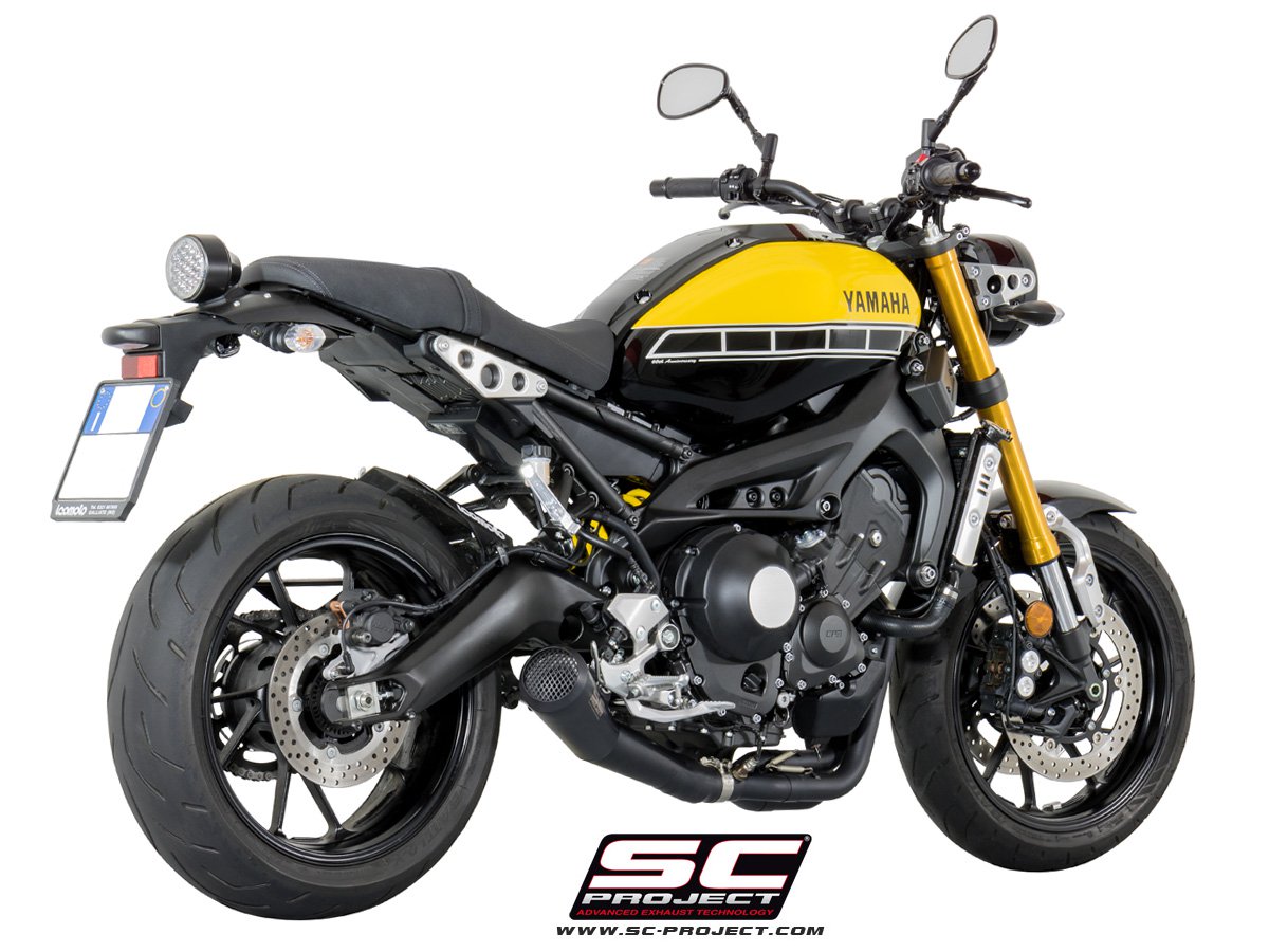 Ligne complète SC-Project Conico 70s 3-1 Yamaha MT-09 2014-16 (inox noir mat) homologuée