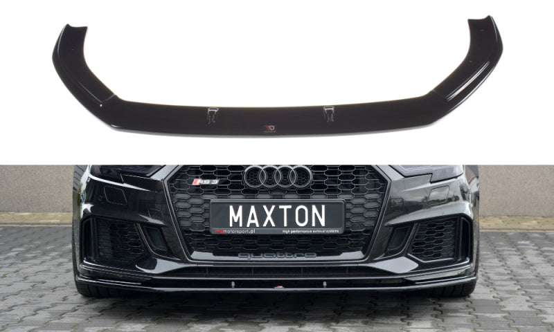 LAME DE PARE-CHOC AVANT MAXTON DESIGN V.1 - AUDI RS3 2017+ SPORTBACK