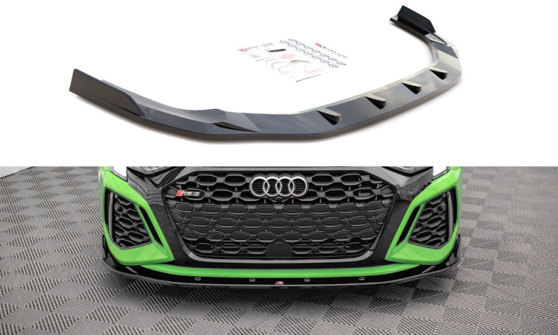 LAME DE PARE-CHOC AVANT MAXTON DESIGN V2 - AUDI RS3 LIMOUSINE 2021-2024