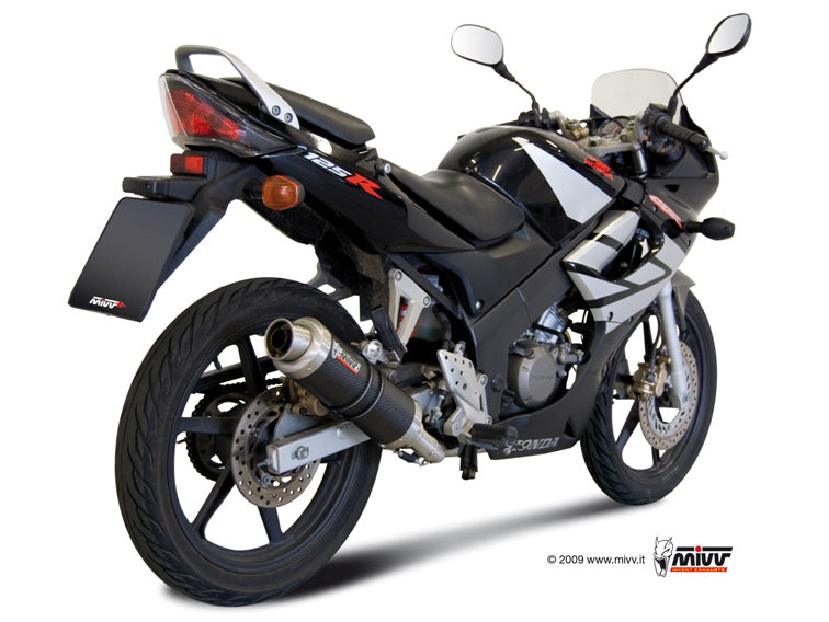 Ligne complète MIVV GP Honda CBR 125 R 2004-10 (inox/carbone) homologuée