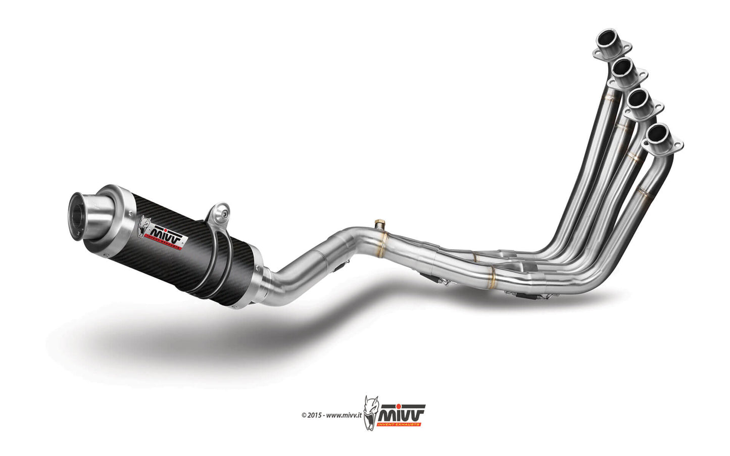 Ligne complète MIVV GP 4-1 Honda CB 650 F 2014-18 (inox/carbone) homologuée