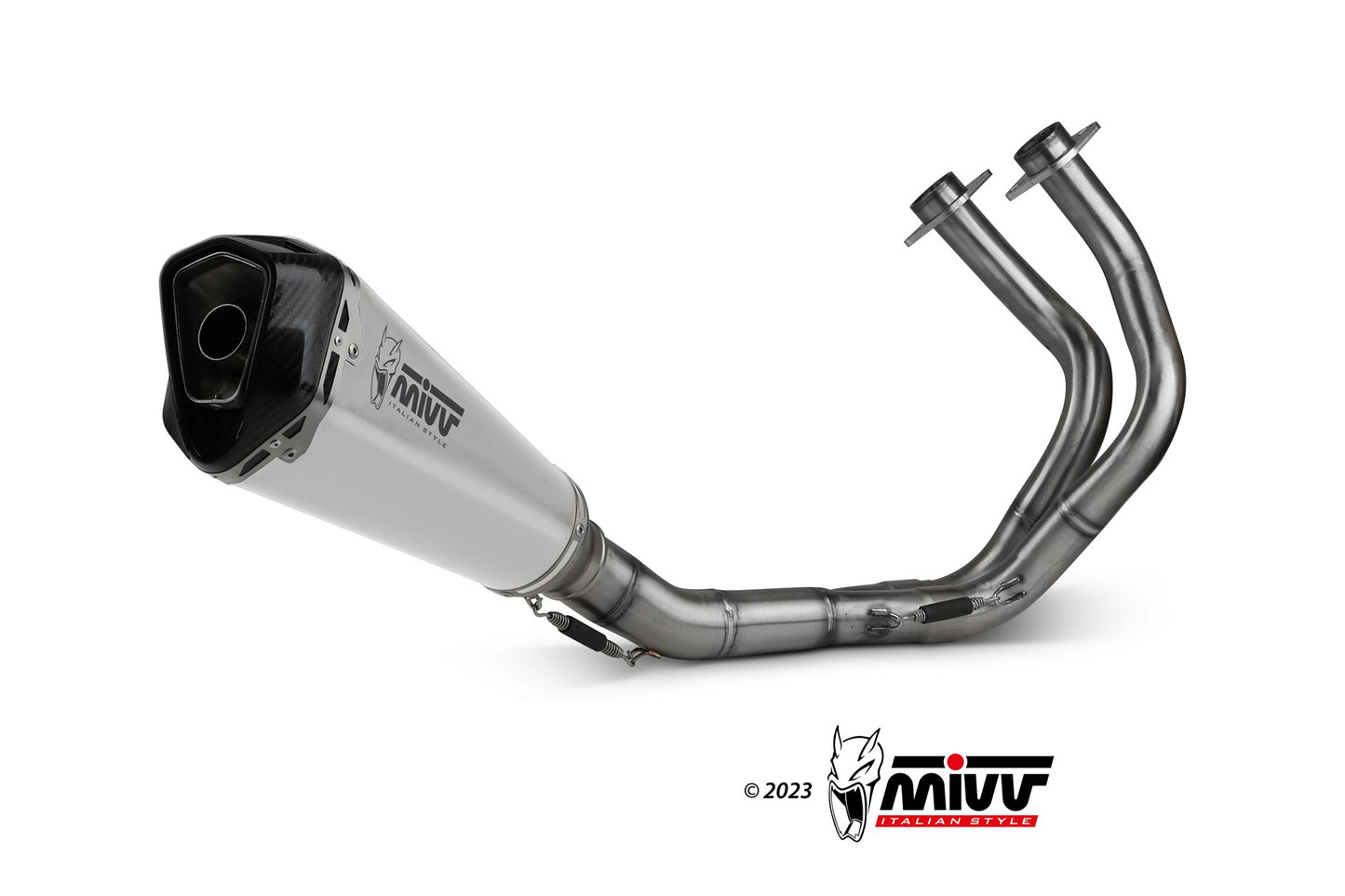 Ligne complète MIVV Delta Race 2-1 Kawasaki Z650 2017-23 (inox) homologuée