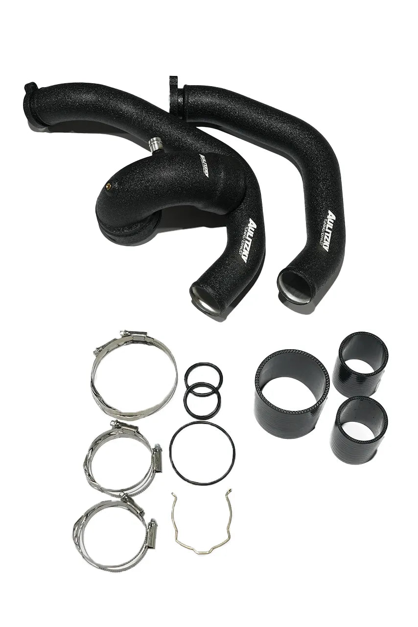 Aulitzky - Charge & Boost Pipe Aluminium noir, BMW M2/M3/M4 C/CS F87/F80/F82/F83 - S55