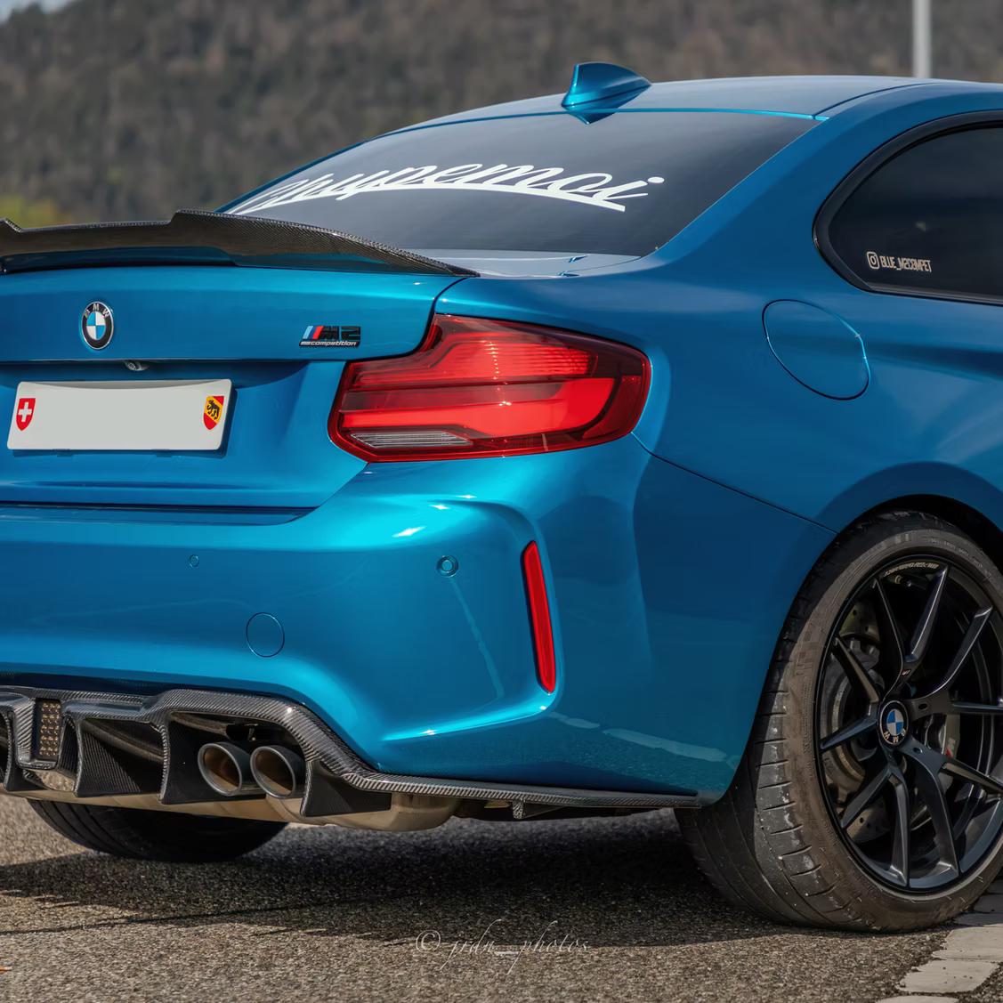DIFFUSEUR LED CARBONE CT BMW M2 F87 - STYLE AGR