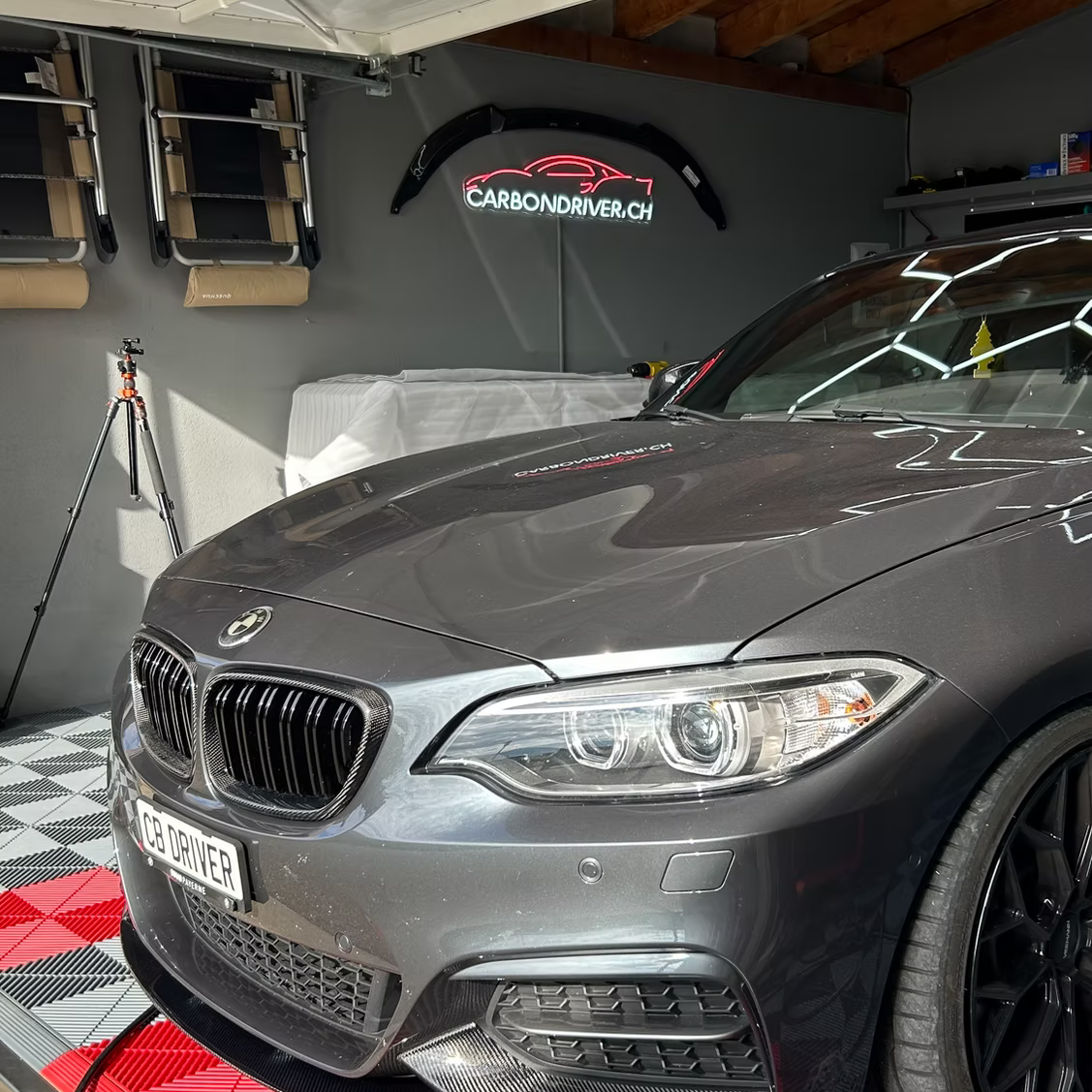 Grilles calandre carbone CT, BMW F22/F87 - Style MP