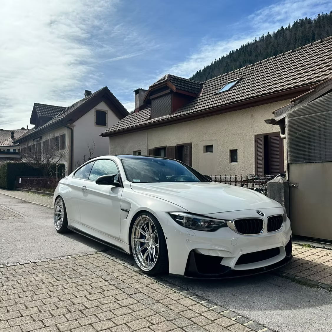 Lame avant carbone CT, BMW M3/M4 F8X (3 pièces) - Style MP