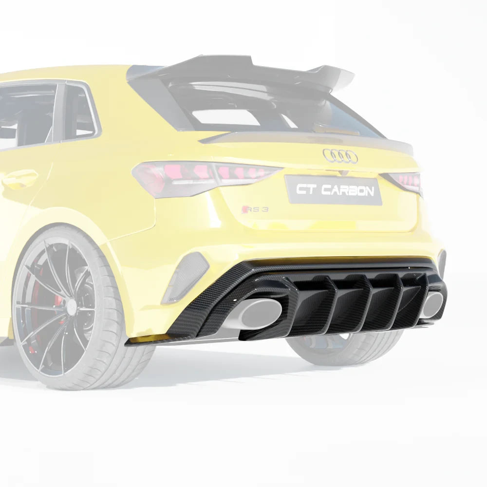 Diffuseur carbone CT Audi RS3 25+ 8Y - CT Design