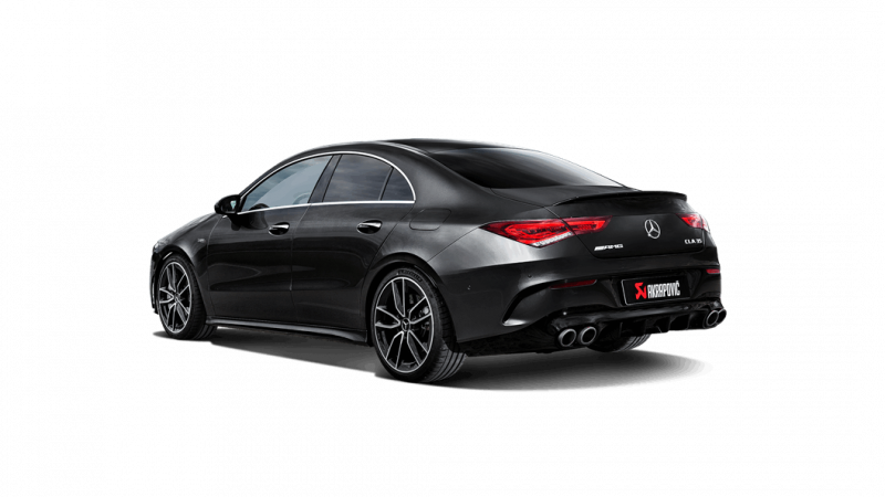 LIGNE D'ÉCHAPPEMENT DUPLEX APRÈS FAP AKRAPOVIC, CLA 35 AMG