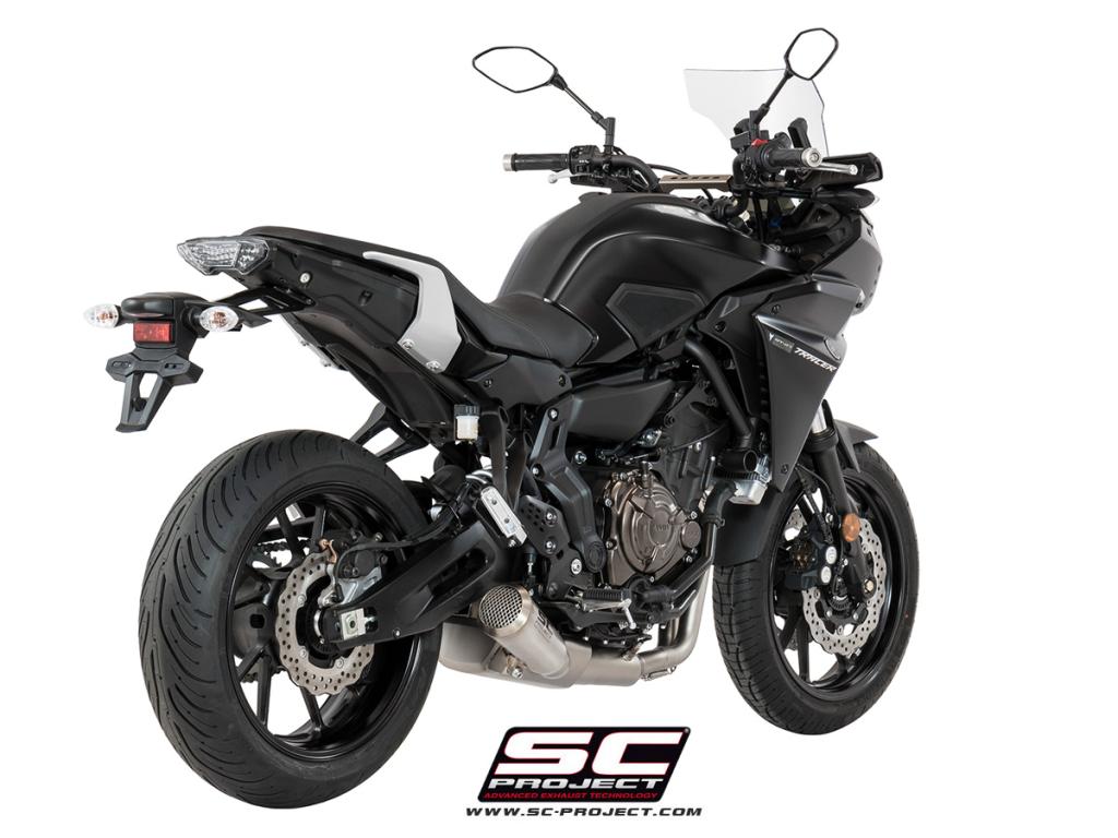 Ligne complète SC-Project Conico 70s 2-1 Yamaha Tracer 700 2016-20 Euro4 (inox) homologuée