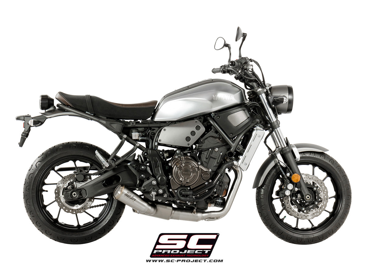 Ligne complète SC-Project CR-T 2-1 Yamaha MT-07 2017-20 (inox/titane) homologuée