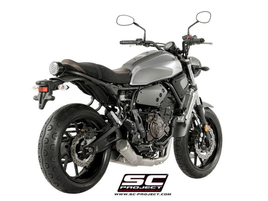 Ligne complète SC-Project CR-T 2-1 Yamaha XSR 700 2016-20 (inox/titane) homologuée