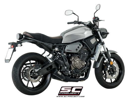 Ligne complète SC-Project Conico 70s 2-1 Yamaha MT-07 2017-20 (inox noir mat) homologuée