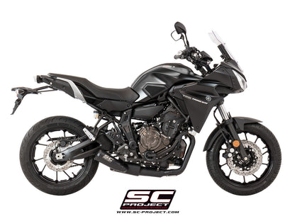 Ligne complète SC-Project Conico 70s 2-1 Yamaha Tracer 700 2016-20 Euro4 (inox noir mat) homologuée