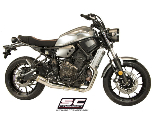 Ligne complète SC-Project Conico 70s 2-1 Yamaha MT-07 2013-16 (inox) homologuée