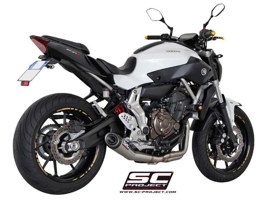 Ligne complète SC-Project Conic 2-1 Yamaha MT-07 2013-16 (inox) homologuée