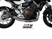 Ligne complète SC-Project Conic 2-1 Yamaha MT-07 2013-16 (inox) homologuée