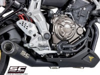 Ligne complète SC-Project Conic 2-1 Yamaha MT-07 2013-16 (inox noir mat) homologuée