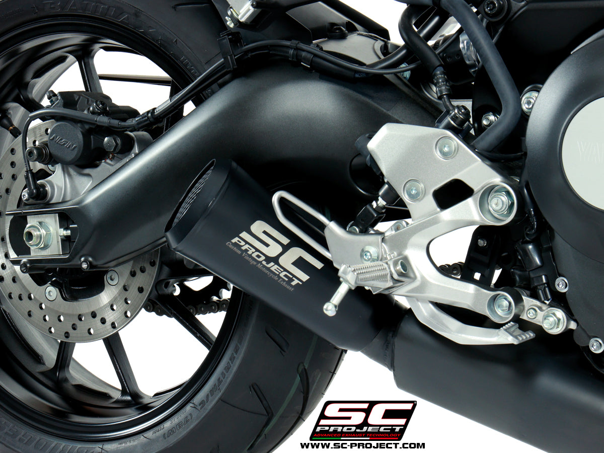 Ligne complète SC-Project Conico 70s 3-1 Yamaha XSR 900 2016-20 (inox noir mat) homologuée