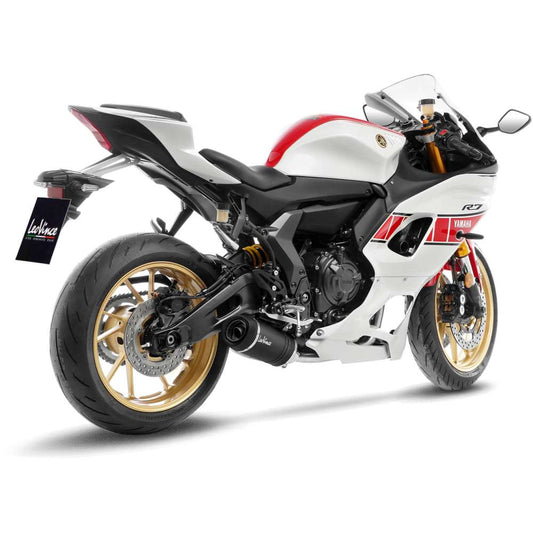 Ligne complète LeoVince LV One Evo Black Edition 2-1 Yamaha R7 2022-24 (inox noir) homologuée