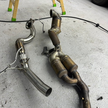 DOWNPIPE AVEC CATA SPORT SCORPION, GOLF 8R
