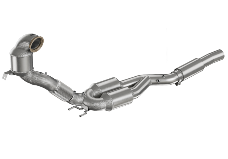 DOWNPIPE AVEC CATALYSEUR SPORT HJS 200 CELLULES & TUNING FAP, GOLF 8R