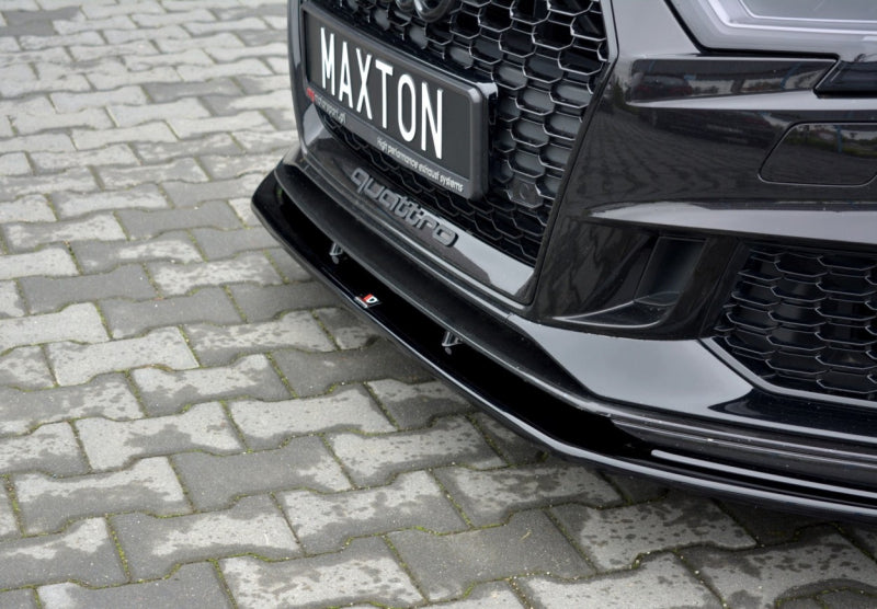 LAME DE PARE-CHOC AVANT MAXTON DESIGN V.1 - AUDI RS3 2017+ SPORTBACK