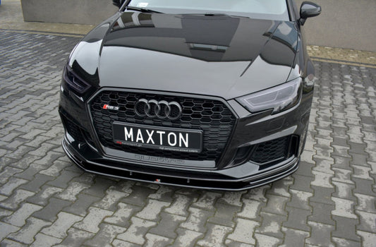 LAME DE PARE-CHOC AVANT MAXTON DESIGN V.1 - AUDI RS3 2017+ SPORTBACK