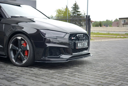 LAME DE PARE-CHOC AVANT MAXTON DESIGN V2 - AUDI RS3 2017+ SPORTBACK