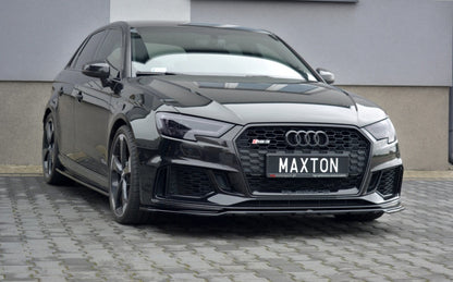 LAME DE PARE-CHOC AVANT MAXTON DESIGN V2 - AUDI RS3 2017+ SPORTBACK