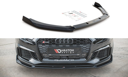 LAME DE PARE-CHOC AVANT MAXTON DESIGN V3 - AUDI RS3 2017+ SPORTBACK