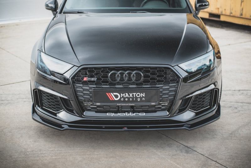 LAME DE PARE-CHOC AVANT MAXTON DESIGN V3 - AUDI RS3 2017+ SPORTBACK