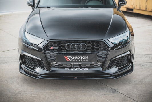 LAME DE PARE-CHOC AVANT MAXTON DESIGN V3 - AUDI RS3 2017+ SPORTBACK