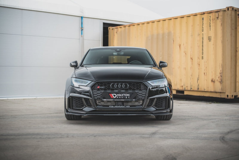 LAME DE PARE-CHOC AVANT MAXTON DESIGN V3 - AUDI RS3 2017+ SPORTBACK