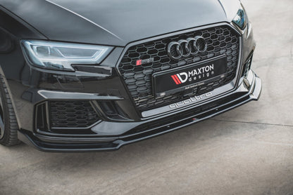 LAME DE PARE-CHOC AVANT MAXTON DESIGN V3 - AUDI RS3 2017+ SPORTBACK