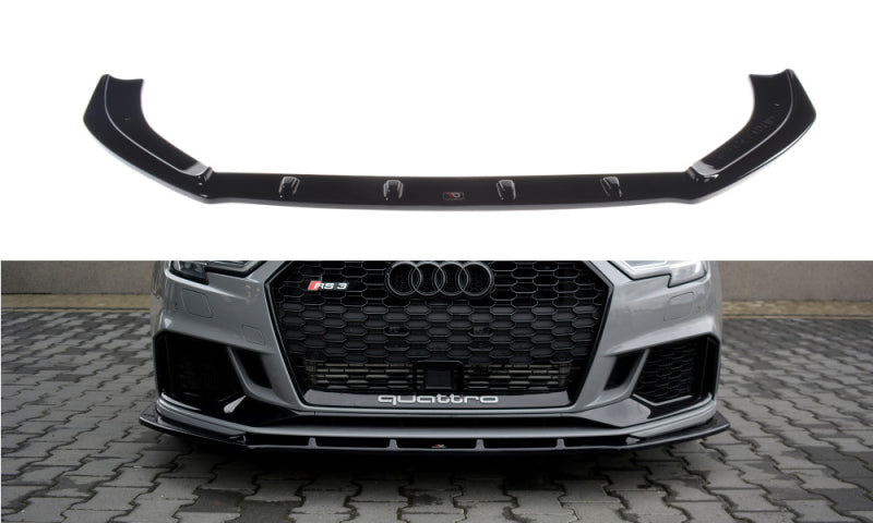 LAME DE PARE-CHOC AVANT MAXTON DESIGN V.1 - AUDI RS3 2017+ LIMOUSINE
