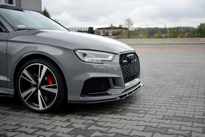 LAME DE PARE-CHOC AVANT MAXTON DESIGN V.1 - AUDI RS3 2017+ LIMOUSINE