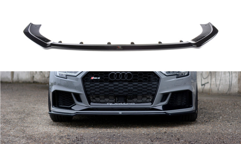 LAME DE PARE-CHOC AVANT MAXTON DESIGN V2 - AUDI RS3 2017+ LIMOUSINE