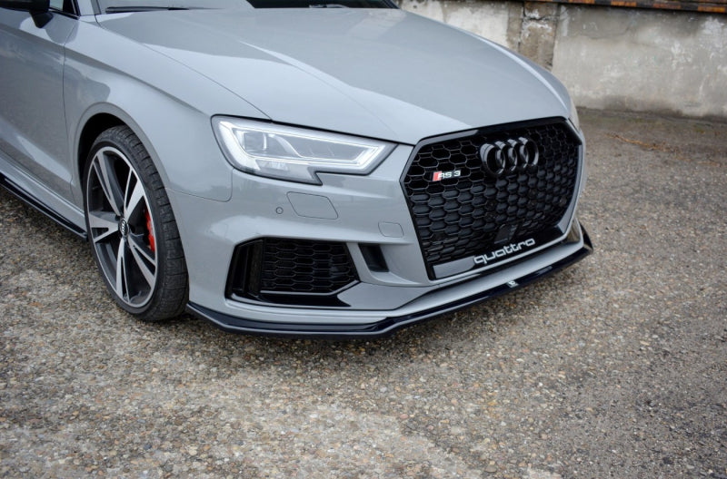 LAME DE PARE-CHOC AVANT MAXTON DESIGN V2 - AUDI RS3 2017+ LIMOUSINE
