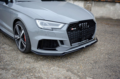 LAME DE PARE-CHOC AVANT MAXTON DESIGN V2 - AUDI RS3 2017+ LIMOUSINE