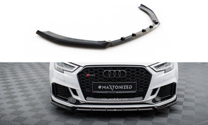 LAME DE PARE-CHOC AVANT MAXTON DESIGN V3 - AUDI RS3 2017+ LIMOUSINE