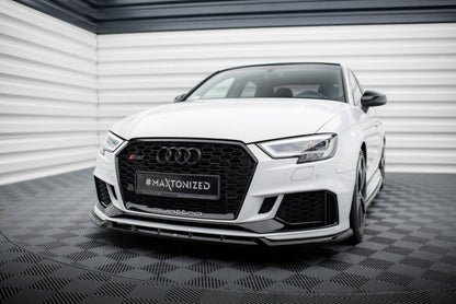 LAME DE PARE-CHOC AVANT MAXTON DESIGN V3 - AUDI RS3 2017+ LIMOUSINE