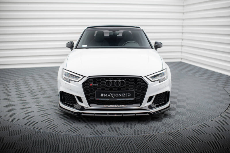 LAME DE PARE-CHOC AVANT MAXTON DESIGN V3 - AUDI RS3 2017+ LIMOUSINE
