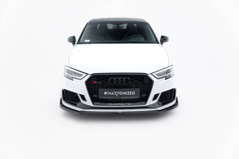 LAME DE PARE-CHOC AVANT MAXTON DESIGN V4 - AUDI RS3 2017+ LIMOUSINE