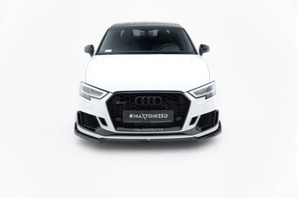 LAME DE PARE-CHOC AVANT MAXTON DESIGN V4 - AUDI RS3 2017+ LIMOUSINE