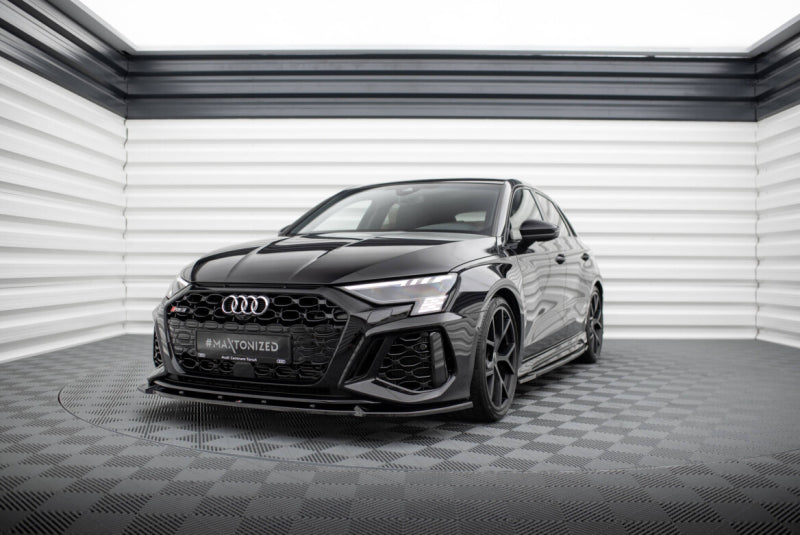 LAME DE PARE-CHOC AVANT MAXTON DESIGN - AUDI RS3 SPORTBACK 2021-2024