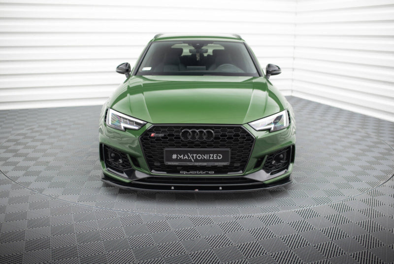 LAME DE PARE-CHOC AVANT MAXTON DESIGN V1, AUDI RS4 B9 2017-2019