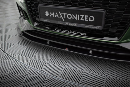 LAME DE PARE-CHOC AVANT MAXTON DESIGN V1, AUDI RS4 B9 2017-2019