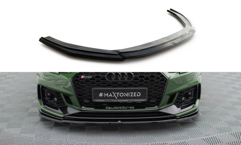 LAME DE PARE-CHOC AVANT MAXTON DESIGN V2, AUDI RS4 B9 2017-2019