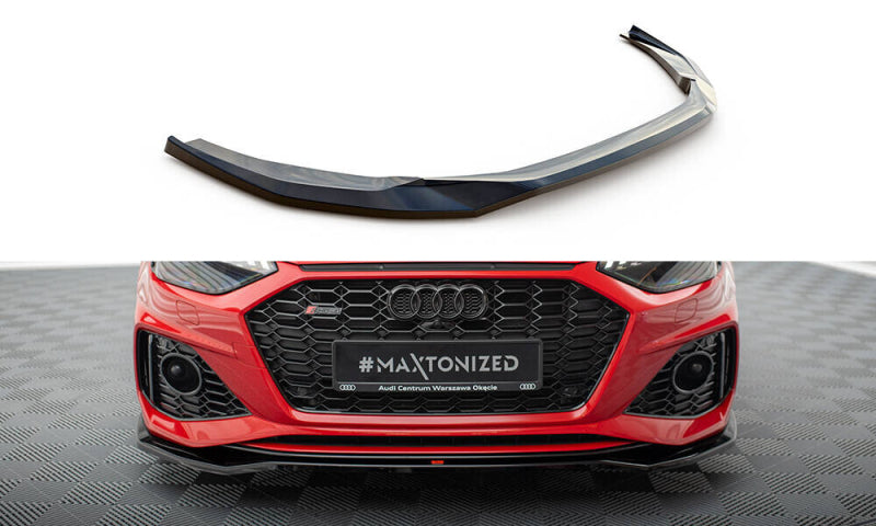 LAME DE PARE-CHOC AVANT MAXTON DESIGN V1, AUDI RS4 B9 2019+