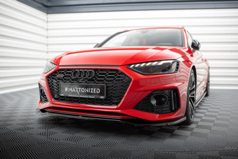 LAME DE PARE-CHOC AVANT MAXTON DESIGN V1, AUDI RS4 B9 2019+